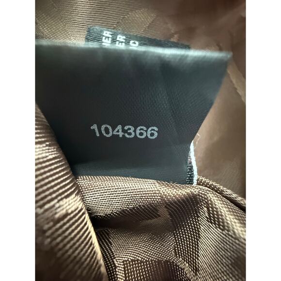 Jones New York Genuine Leather Jacket Women L Camel Tan Zip Moto Bomber Coat - Picture 6 of 10